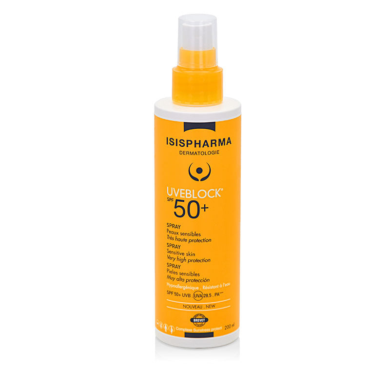 Uveblock SPF-50 (Fotoprotector SPF-50 en Spray para Piel Sensible)