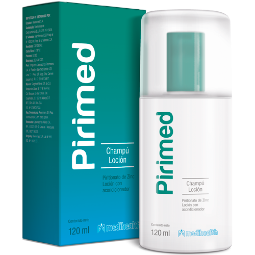 Pirimed Champú Loción (Shampoo con Acondicionador Anticaspa y Antiseborreico)