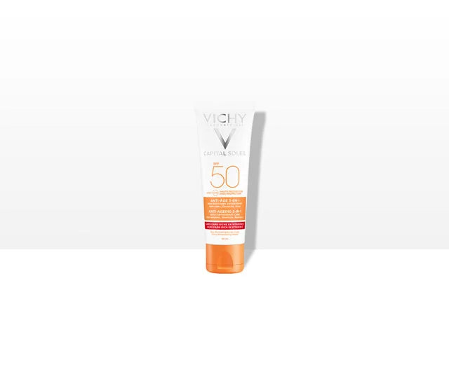 Capital Soleil Antiedad 3-en-1 (Fotoprotector SPF-50 Antiedad)